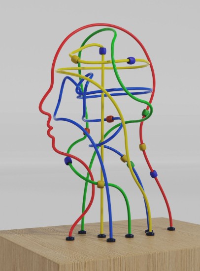 Colorful children's toy representing multiple perspectives